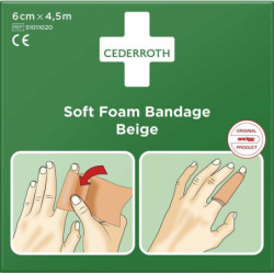 Soft Foam Bandage Beige 6cm x 4