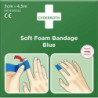 Soft Foam Bandage Blå 3cm x 4