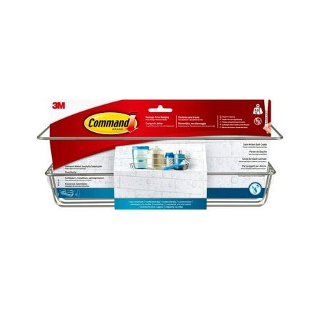 Command badehylde satineret nikkel BATH31