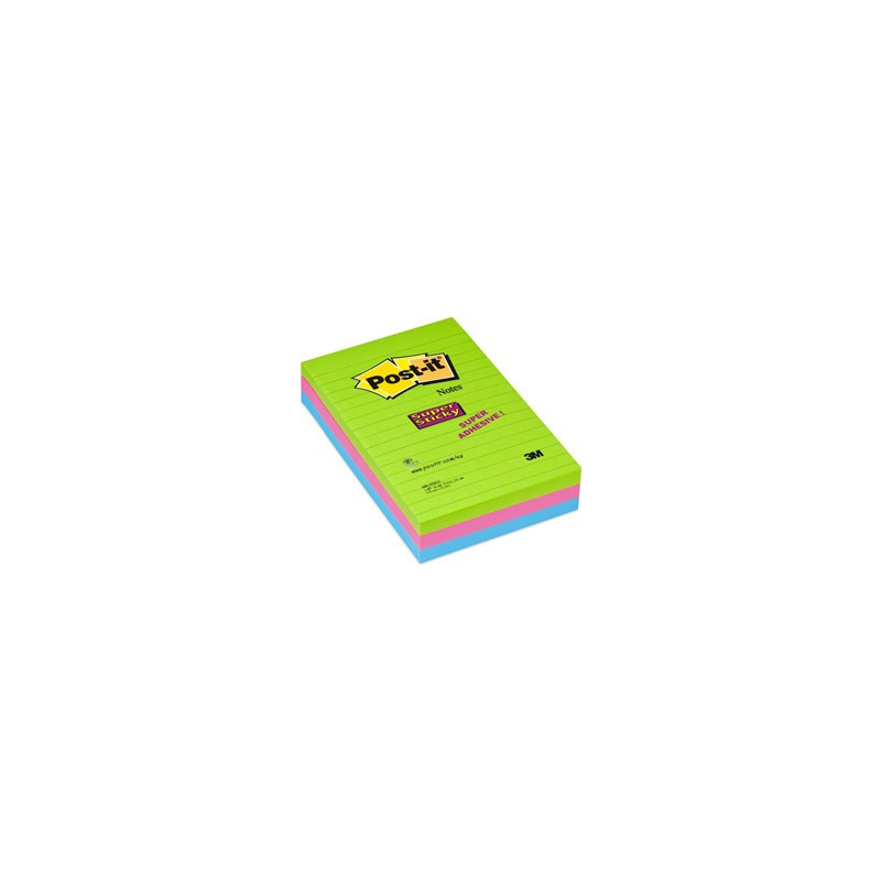 Post-it SS-Notes 102x152 lin. ass. neon (3) Post-it SS-Notes 102x152 lin. ass. neon (3)