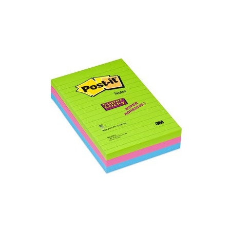 Post-it SS-Notes 102x152 lin. ass. neon (3)