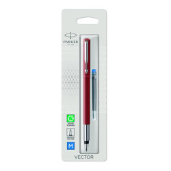 Vector Assorted Fountain pens M Black-Red-Blue