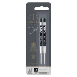 Gel refill M Black 2-pak