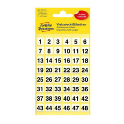 Avery 32-445 00-99 sort-hvide