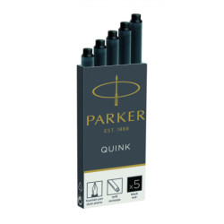 Ink Cartridge Quink sort 5stk