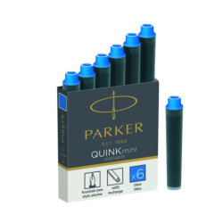 Ink Cartridge Quink Mini Blue Washable(6)
