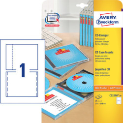 Avery C32250-25 CD Inserts for og bag  25 ark