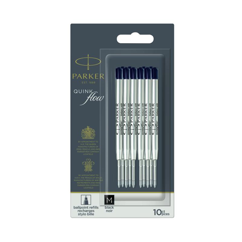 Ballpen refill Quinkflow M Black 10-pak