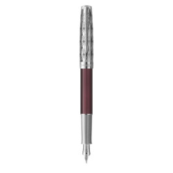 Sonnet Metal & Red CT Fyldepen Medium Nib 18K