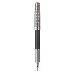 Sonnet Metal & Grey PGT Fountain Pen Medium Nib 18K