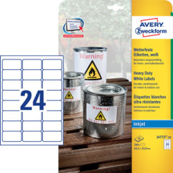 Avery J4773-10 Heavy duty etiketter