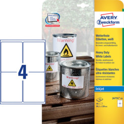 Avery J4774-10 Heavy duty etiketter