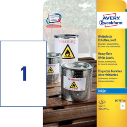 Avery J4775-10 Heavy duty etiketter