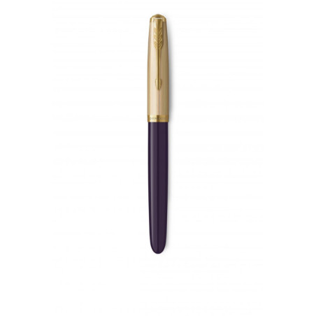 51 Plum Fountain pen M (gold nib)