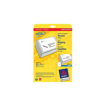 Avery J8167-25 Shipping etiketter 199