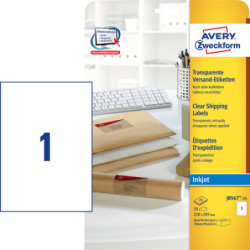 Avery J8567-25 klare Adresse etiketter 1 pr. ark 210 x 297 25 ark