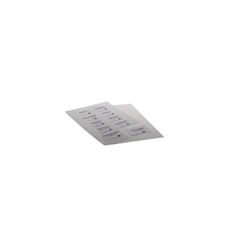 Indstiksark til navneskilte 80x51mm 5ark a 10stk