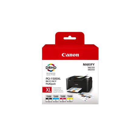 PGI-1500XL BK-C-M-Y blæk cart. value pack blister