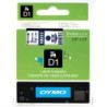 DYMO 40914 D1 Tape 9mm x 7m blå på hvid