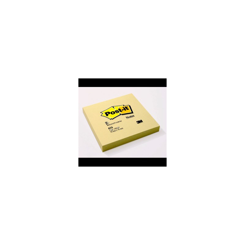 Post-it Notes 76x76 gul (12stk)