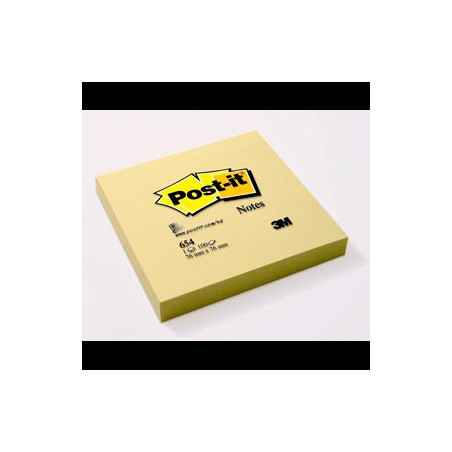 Post-it Notes 76x76 gul (12stk)