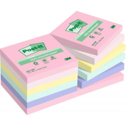 Post-it Recycled mix colors 76x76 100sh (12stk)