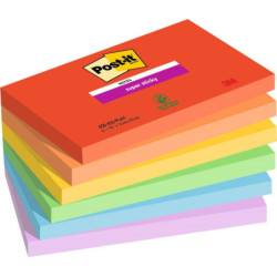 Post-it SS Playful 76x127 90sh (6stk)