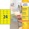 Avery L6035-20 Aftagelige gule etiketter