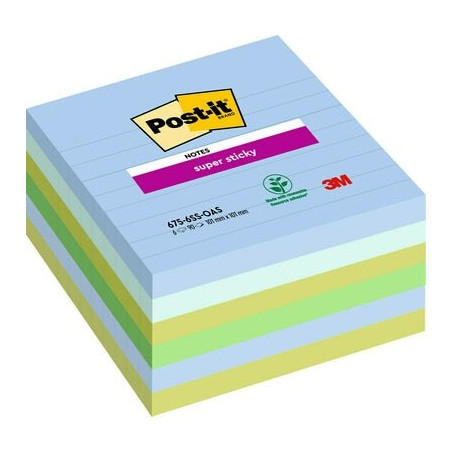 Post-it SS-Notes 101x101 lin. Oasis (6stk)