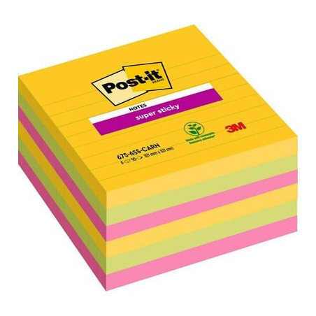 Post-it SS-Notes 101x101 lin. Rio de Janeiro (6stk)