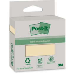 Post-it Canary Yellow 76x76 Recycl (2stk)