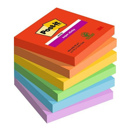 Post-it SS-Notes 76x76 Playful (6stk)