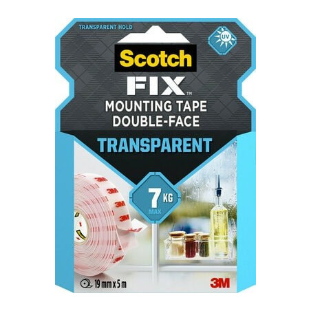 Scotch-Fix transparent mont. tape 19mm x 5m