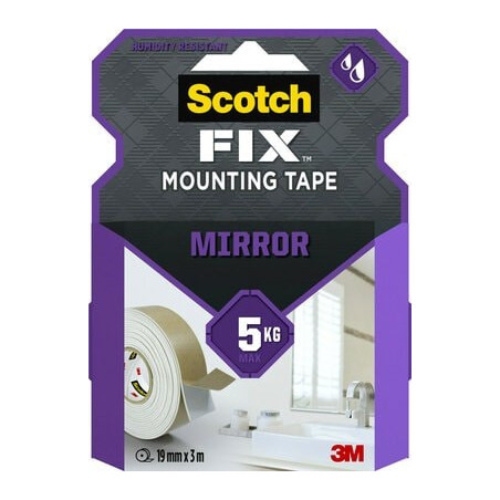 Scotch-Fix mont. tape til spejl 19mm x 3m