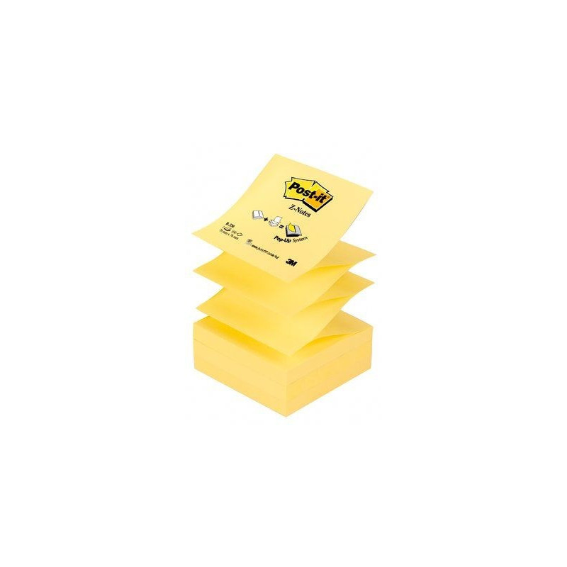 Post-it Z-Notes 76x76 gul (12stk)