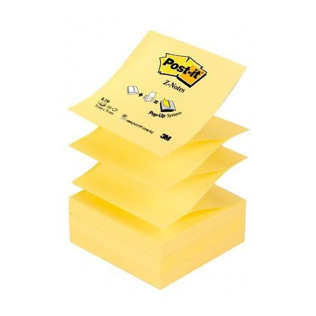 Post-it Z-Notes 76x76 gul (12stk)