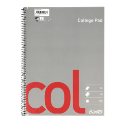 copy of Col Kollegieblok A4 kvadreret 4H 70 ark 70g, Bantex 100051857, 10stk