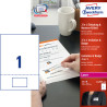 Avery L4797-100 2-i-1 invitation og navneskilt 100Ark