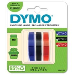 DYMO 3D Prægetape 13151 rød, blå, sort
