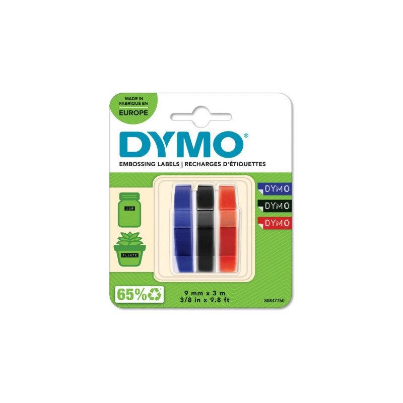 DYMO 3D Prægetape 13151 rød, blå, sort