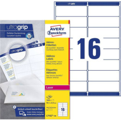 Avery L7162-100 Adresse etiketter små kuverter 16 pr. ark 99.1 x 33.9 100 ark