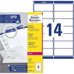 Avery L7163-100 Adresse etiketter DL kuverter 14 pr. ark 99.1 x 38.1 100 ark