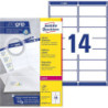Avery L7163-100 Adresse etiketter DL kuverter 14 pr. ark 99.1 x 38.1 100 ark