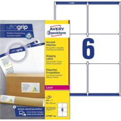 Avery L7166-100 Shipping etiketter til pakker 6 pr. ark 99.1 x 93.1 100 ark