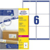 Avery L7166-100 Shipping etiketter til pakker 6 pr. ark 99.1 x 93.1 100 ark
