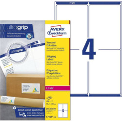 Avery L7169-100 Shipping etiketter til pakker 4 pr. ark 99.1 x 139 100 ark