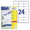 Avery L7180-100 Adresse etiketter små kuverter 24 pr. ark 70x36 100 ark