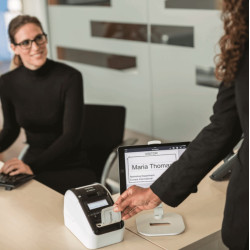 Visitor badge og event pass printer kit, Brother QL820NWBCVMXX1
