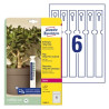 Avery T3008-10 Stropmærkater hvide 250x25mm, 10ark