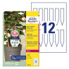 Avery T3005-10 Planteskilte hvide 100x20mm, 10ark